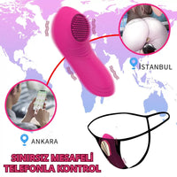 Telefon Kontrollü Manyetik Klipsli Külot İçi Giyilebilir Klitoris Uyarıcı Panty App Vibratör