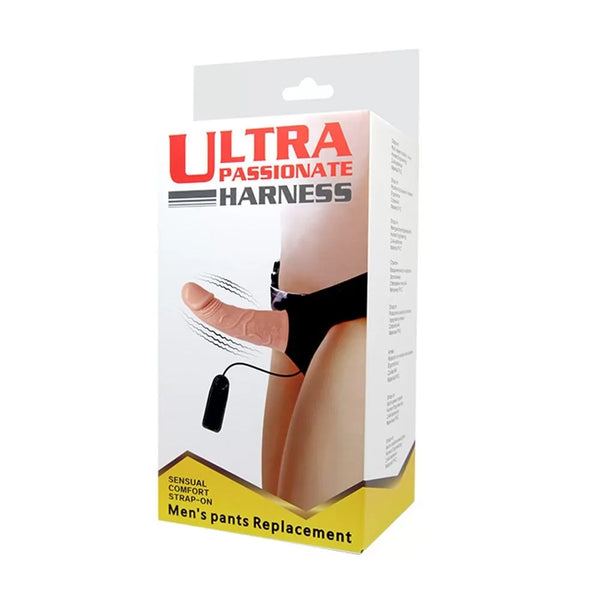 Ultra Passionate Harness İçi Boş Titreşimli Belden Bağlamalı Strap On