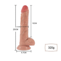 20 CM İleri Geri Hareketli Manyetik Şarjlı Titreşimli Dildo Vibratör