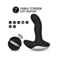 USB Manyetik Şarjlı Uzaktan Kumandalı Uyarıcı Fonksiyonlu Isıtmalı Anal Vajinal Teknolojik Vibratör