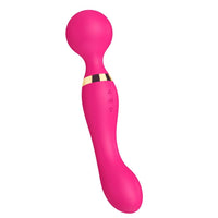 Pembe 360° Açılı Magic Wand Massager Çok Sessiz Masaj Orgazm Aleti 20 Fonksiyonlu Teknolojik Vibratör