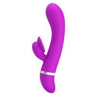 30 Fonksiyonlu Klitoris Uyarıcılı Tavşan Vibratör – Silikon, Mor, 18,8 cm