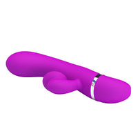 30 Fonksiyonlu Klitoris Uyarıcılı Tavşan Vibratör – Silikon, Mor, 18,8 cm