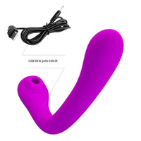 USB Şarjlı 4 Emme ve 12 Titreşim Fonksiyonlu Teknolojik Vibratör