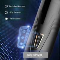USB Şarjlı Titreşimli İleri Geri Rotasyon Hareketli Ayarlı Sesli Otomatik Mastürbatör
