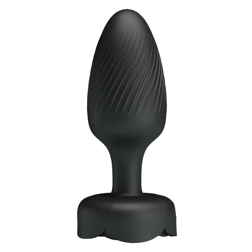 LED Işıklı Manyetik Şarjlı Anal Plug – 10 Titreşim Modlu Silikon Anal Toy