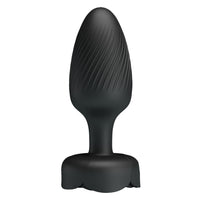 LED Işıklı Manyetik Şarjlı Anal Plug – 10 Titreşim Modlu Silikon Anal Toy