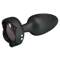 LED Işıklı Manyetik Şarjlı 10 Modlu Silikon Anal Plug – Güçlü Titreşimli Anal Toy