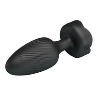 LED Işıklı Manyetik Şarjlı 10 Modlu Silikon Anal Plug – Güçlü Titreşimli Anal Toy