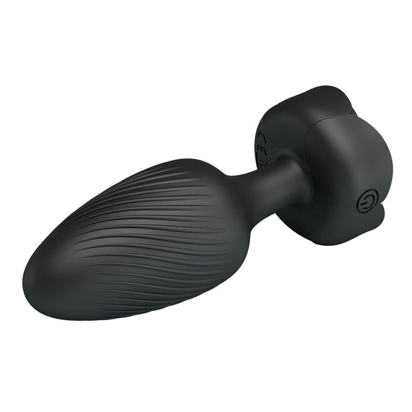 LED Işıklı Manyetik Şarjlı 10 Modlu Silikon Anal Plug – Güçlü Titreşimli Anal Toy