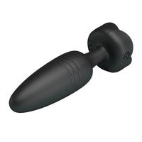 İleri Geri Hareketli Manyetik Şarjlı Anal Plug – LED Işıklı, 10 Farklı Titreşim Modlu Silikon Anal Titreşimli Plug
