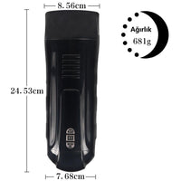 USB'den Şarjlı 5 Emme ve Güçlü 7 Titreşim Fonksiyonlu Realistik Masturbatör
