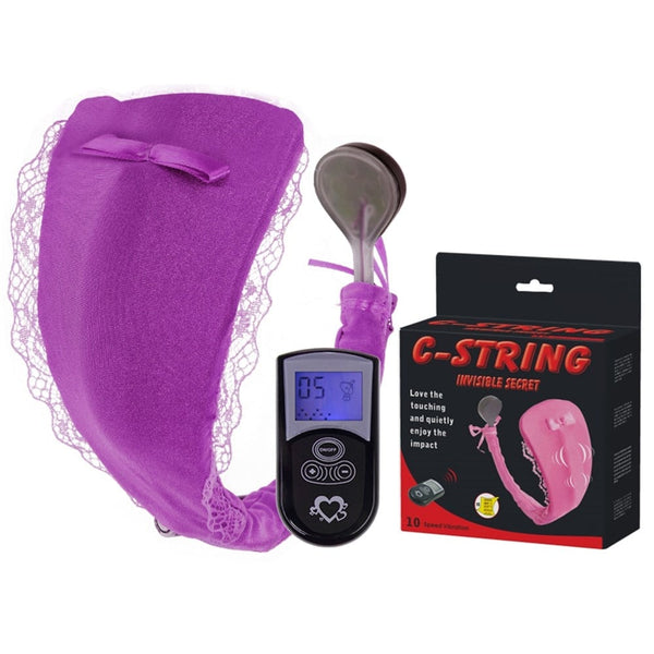 Uzaktan Kumandalı G-String Titreşimli Vibratör Külot Gizli Kullanım İç Giyim