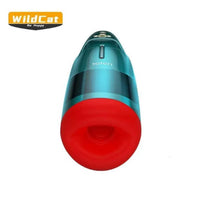Wildcat USB Şarjlı Isıtmalı İleri Geri Hareketli Titreşimli Emme Vakum Ayarlı Sesli Parfümlü Masturbatör