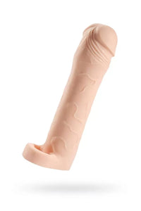 Yes ! 18 Cm L Boy Testis Halkalı Gerçekçi Dokuda Realistik Penis Kılıfı