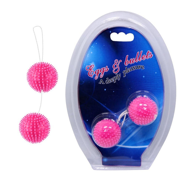 Yumuşak Dikenli Zevk Topları – Anal & Vajinal İkili Set, 3,5 cm