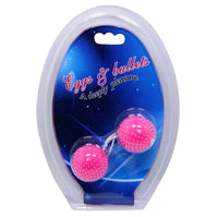 Yumuşak Dikenli Zevk Topları – Anal & Vajinal İkili Set, 3,5 cm